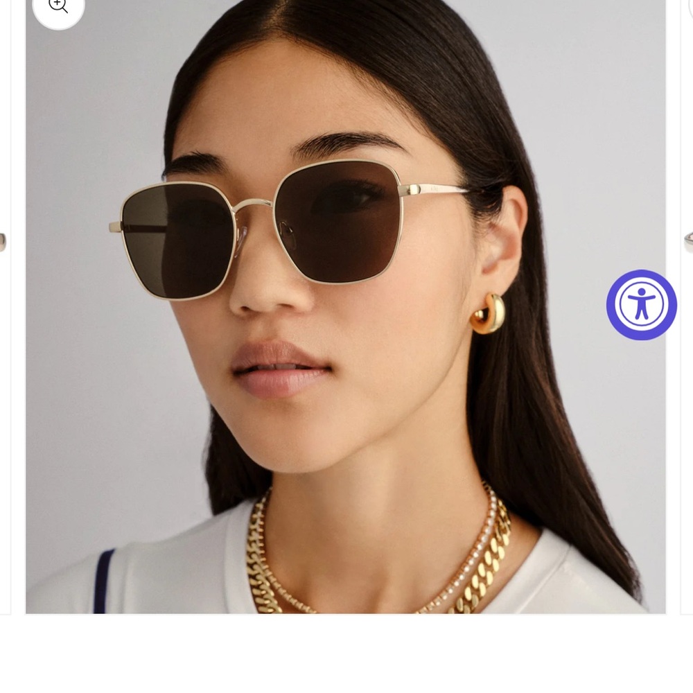 Gold and Black Women's Sunglasses - Picture 5 of 5